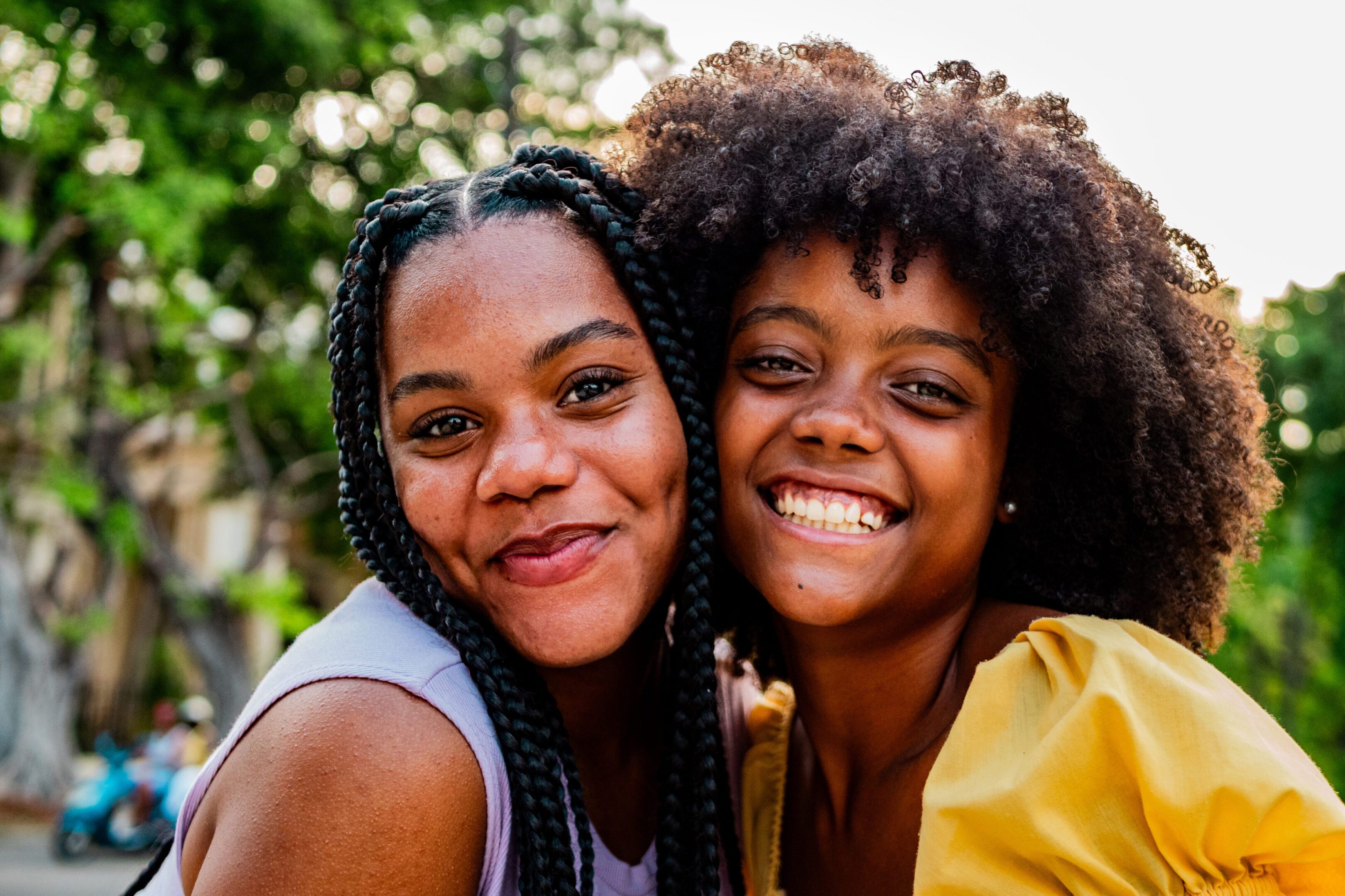 Portrait of friends women outdoors